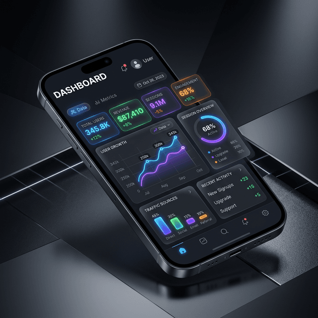iOS & Android App Development mockup